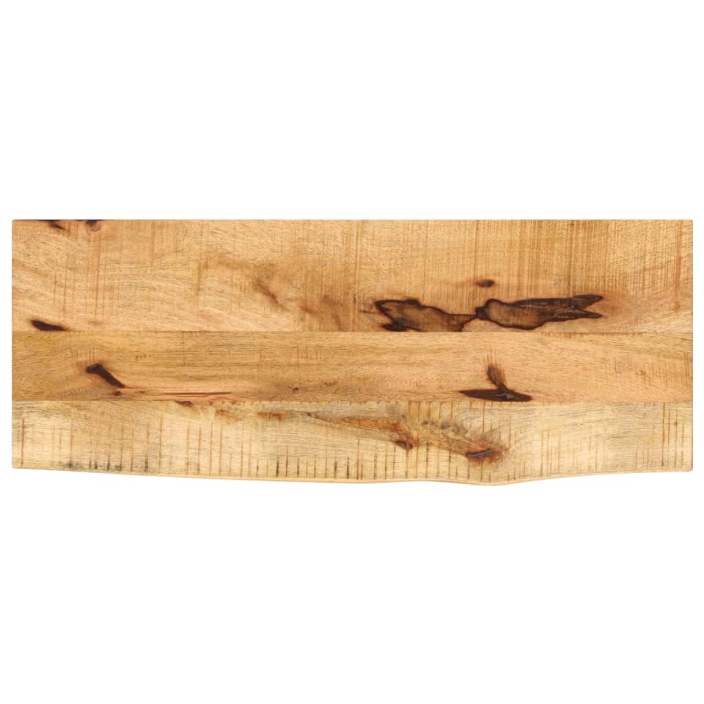 lauaplaat, 80x30x3,8 cm, naturaalsete servadega, mangopuit