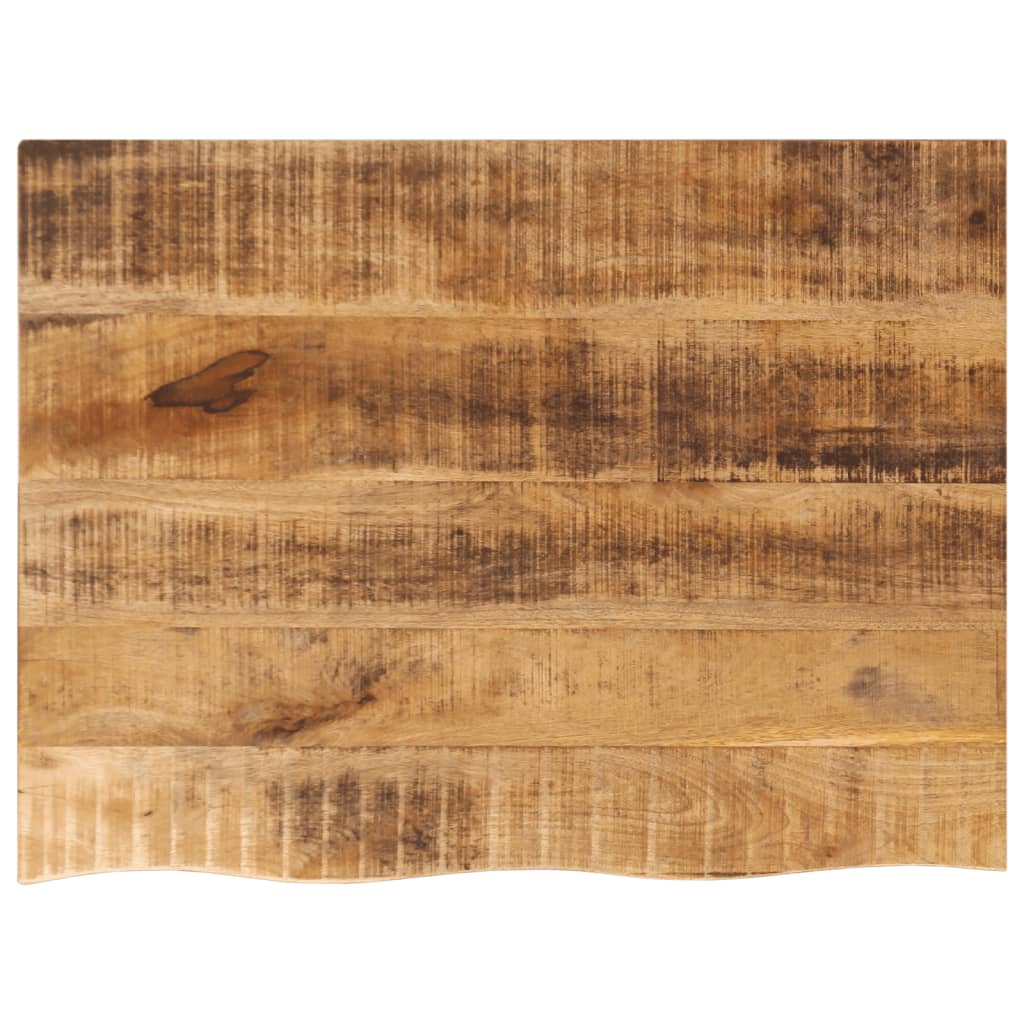 lauaplaat, 70 x 60 x 3,8 cm, naturaalsete servadega, mangopuit