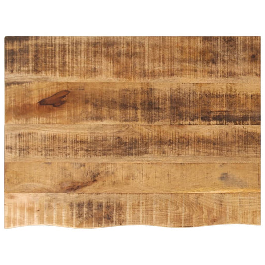 lauaplaat, 80 x 60 x 3,8 cm, naturaalsete servadega, mangopuit