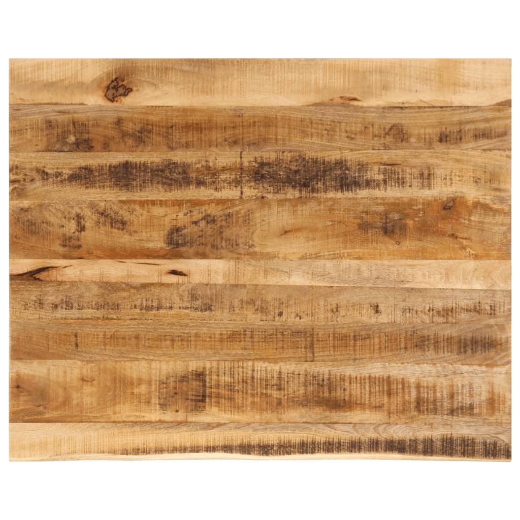 lauaplaat, 90 x 80 x 3,8 cm, naturaalsete servadega, mangopuit