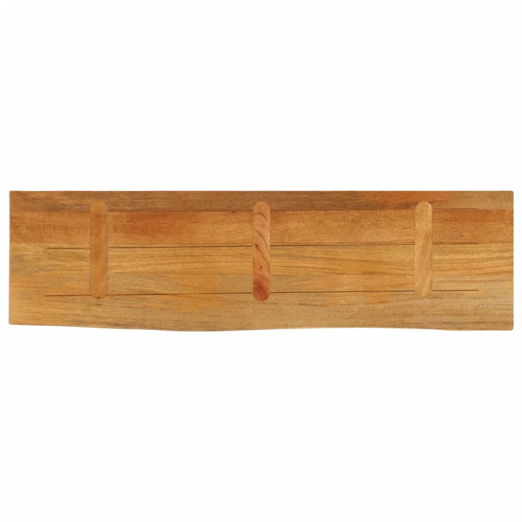 lauaplaat, naturaalse servaga, 120 x 40 x 2,5 cm, mangopuit