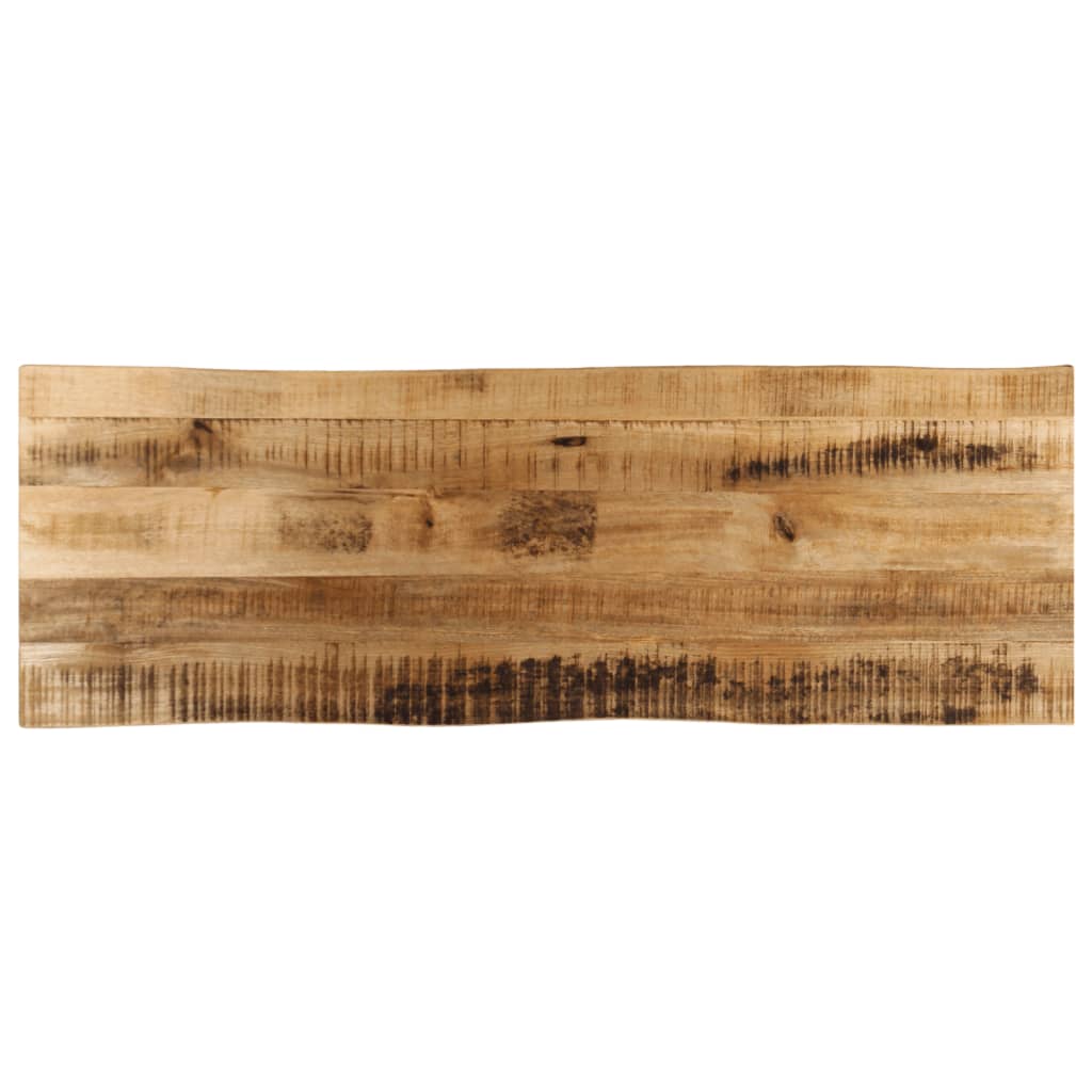 lauaplaat naturaalse servaga 110x40x3,8 cm töötlemata mangopuit