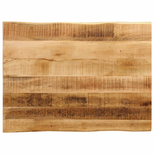 lauaplaat naturaalse servaga 70x60x3,8 cm töötlemata mangopuit