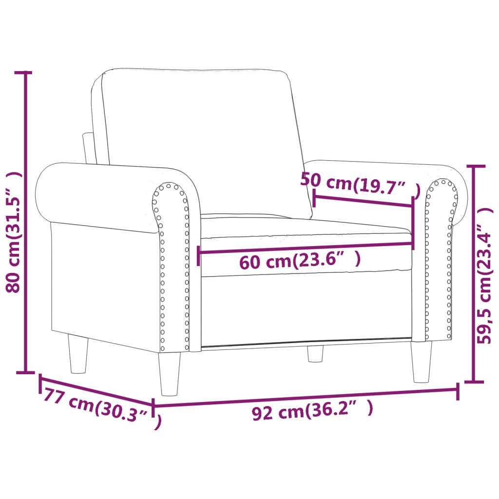 tugitool, tumehall, 60 cm, samet