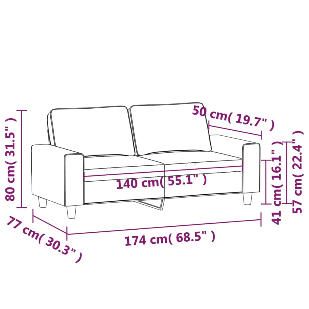 2-kohaline diivan, helekollane , 140 cm, kangas