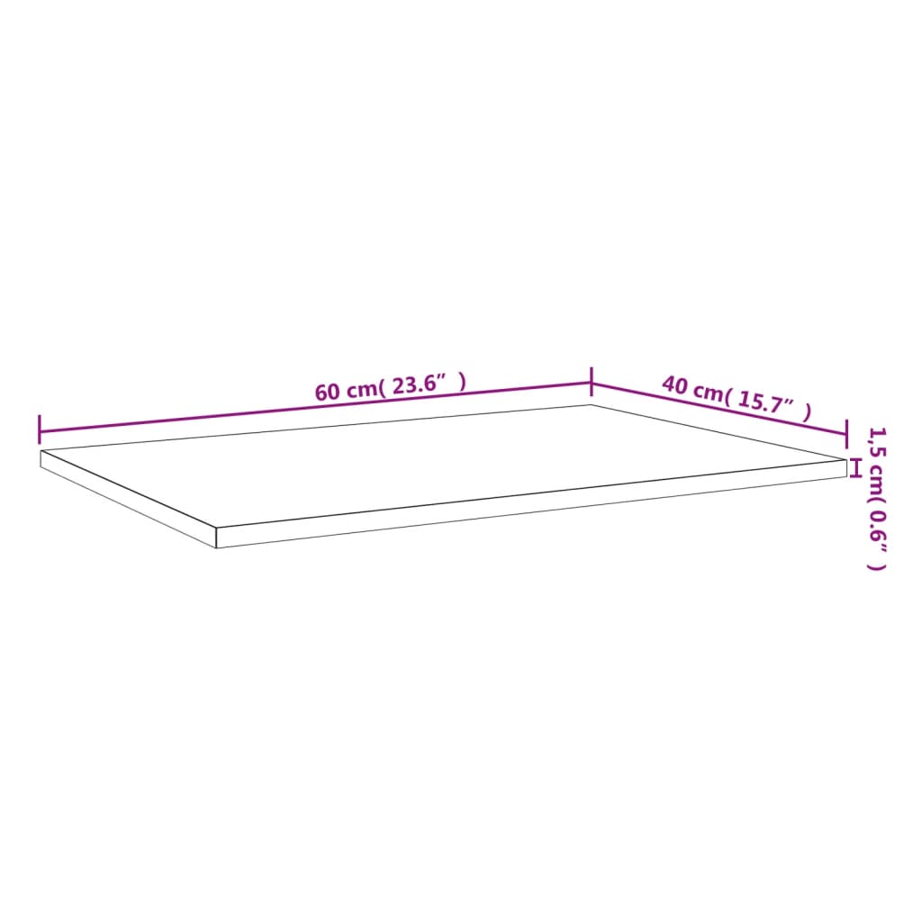 seinariiulid 4 tk, pruun tamm, 60x40x1,5 cm, tehispuit