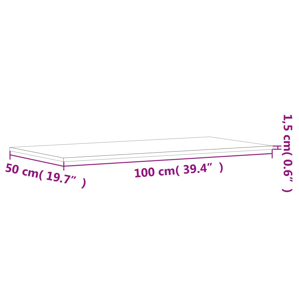 seinariiulid 4 tk, pruun tamm, 100x50x1,5 cm, tehispuit