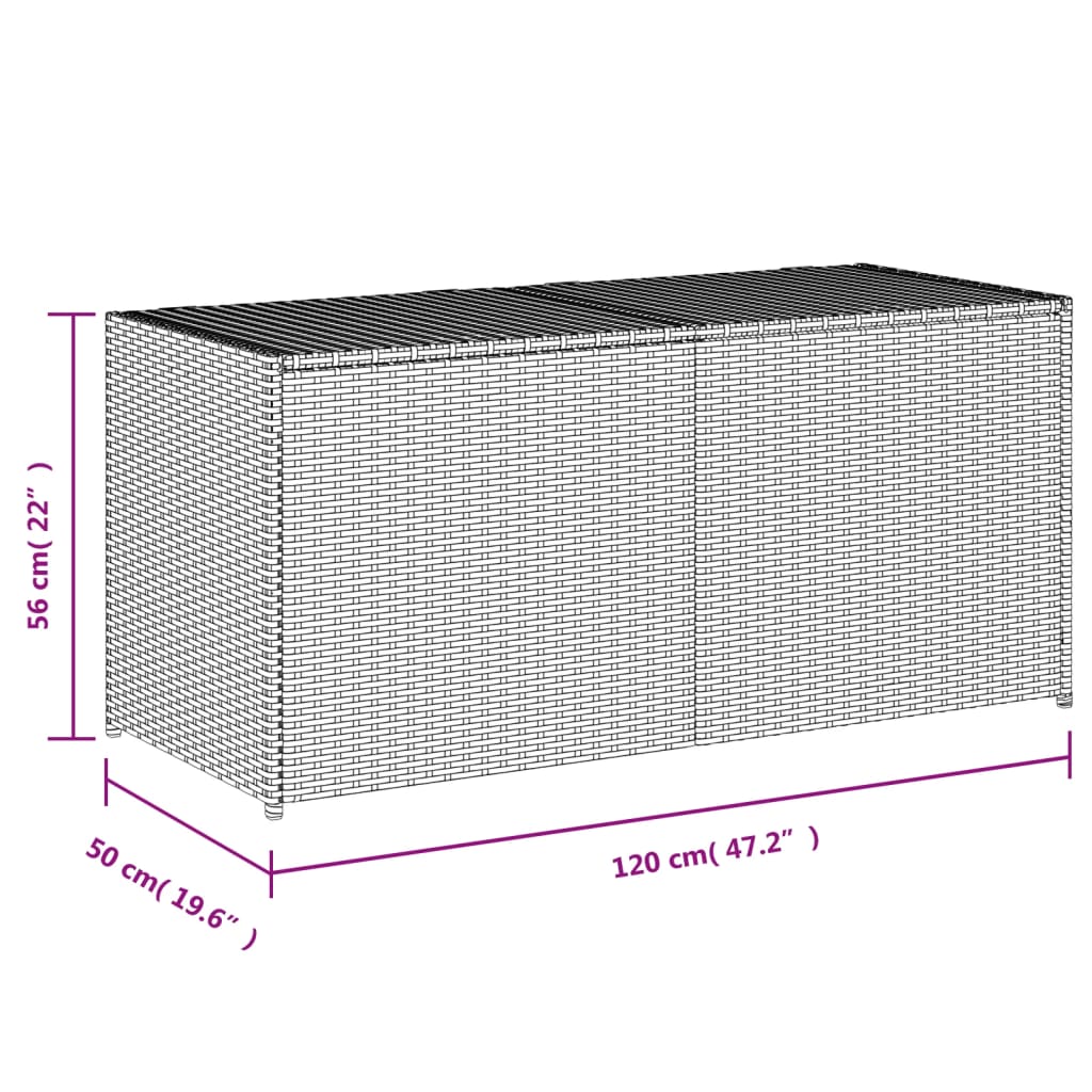 aia hoiukast, beež, 283 l, polürotang