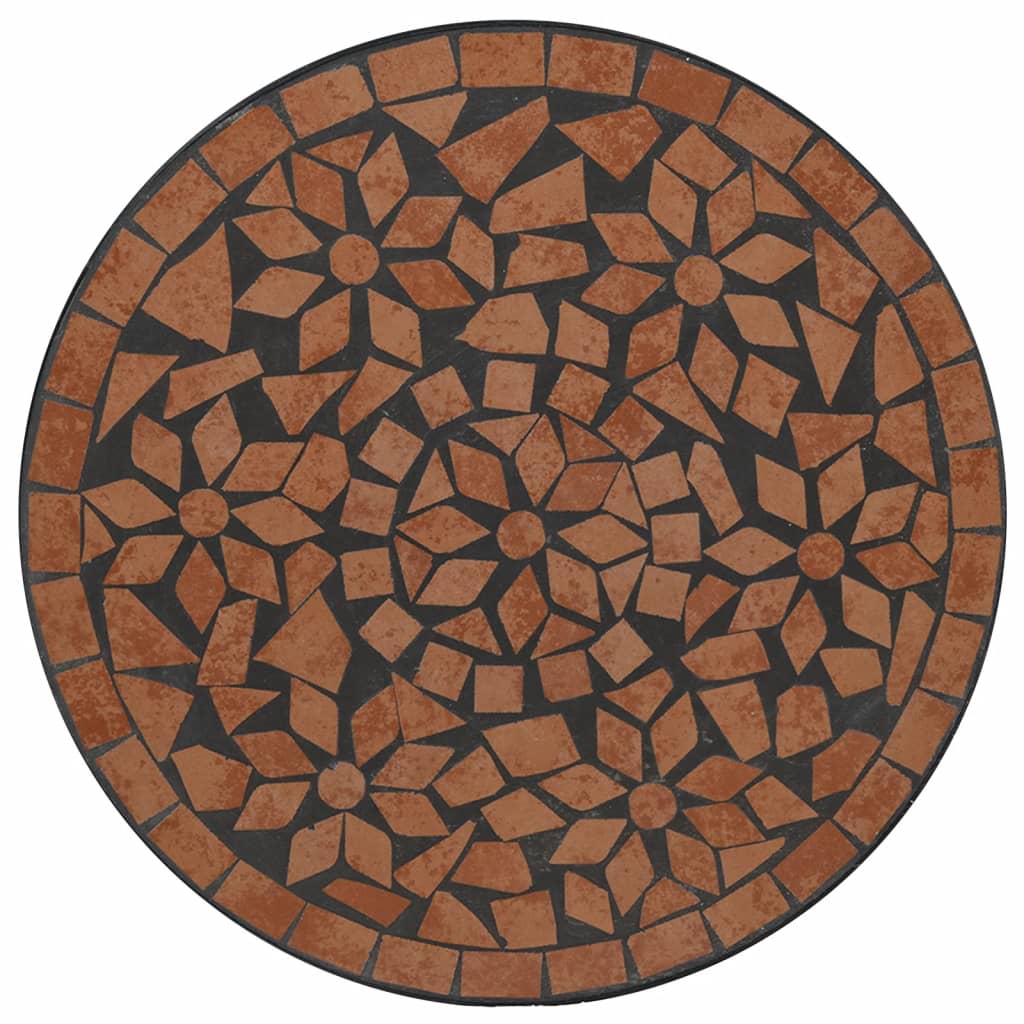 mosaiikplaadiga bistroolaud, terrakota, Ø50x70 cm, keraamiline