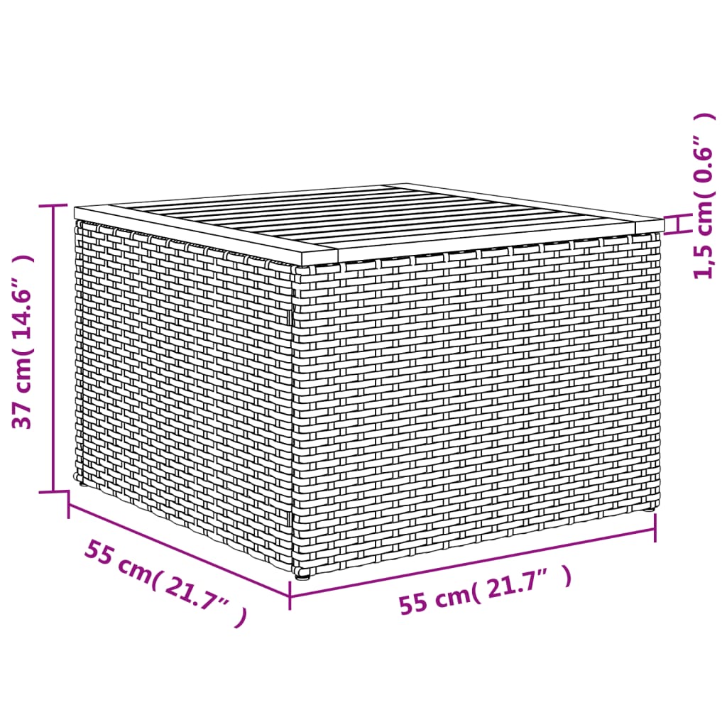 4-osaline aiadiivani komplekt patjadega, must, polürotang