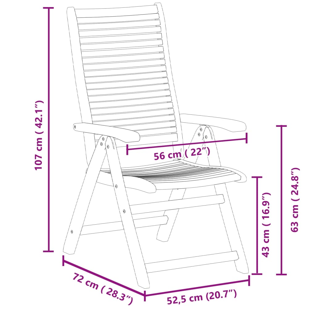 aia lamamistoolid 8 tk 56x72x107 cm akaatsiapuit