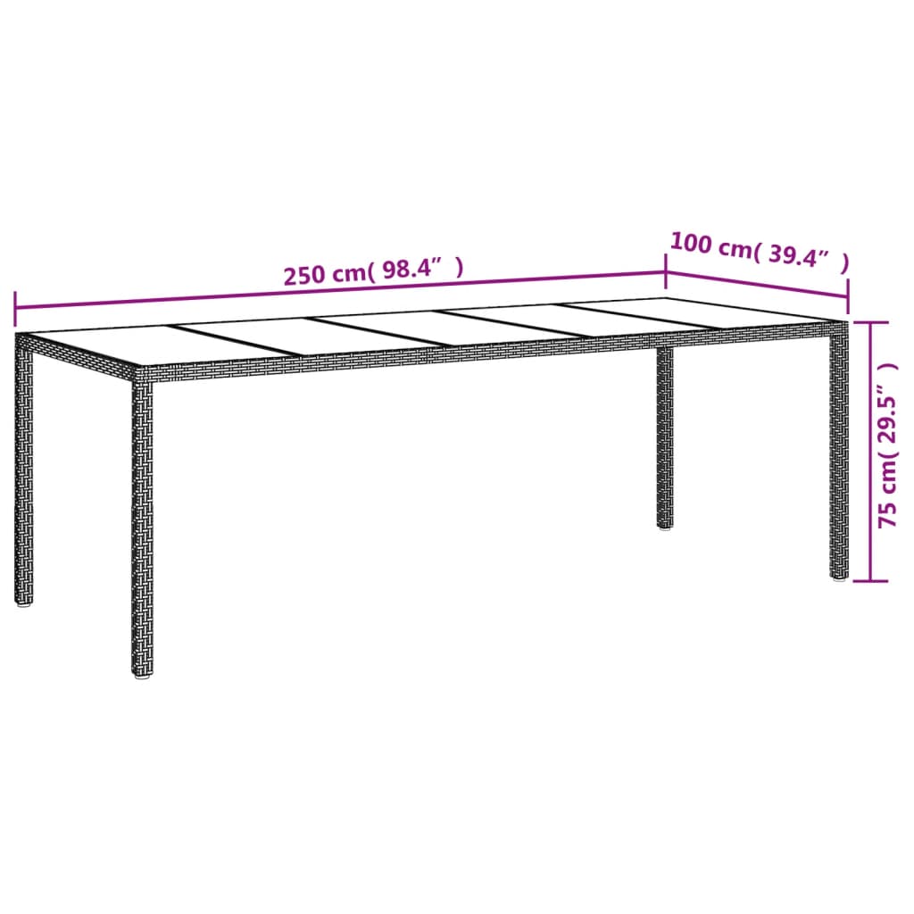 11-osaline aiamööbli komplekt patjadega, beež, polürotang/klaas