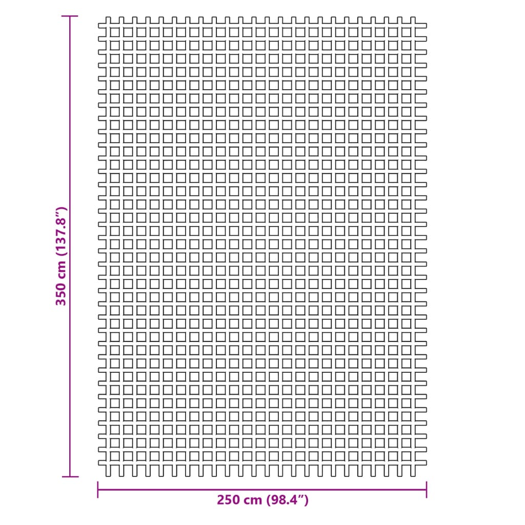 telgivaip, 3,5 x 2,5 m, sinine