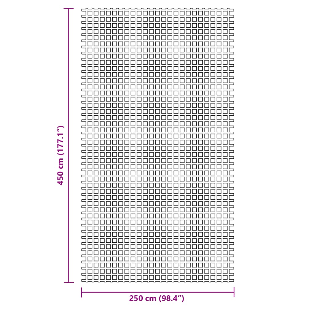 telgivaip, 4,5 x 2,5 m, sinine