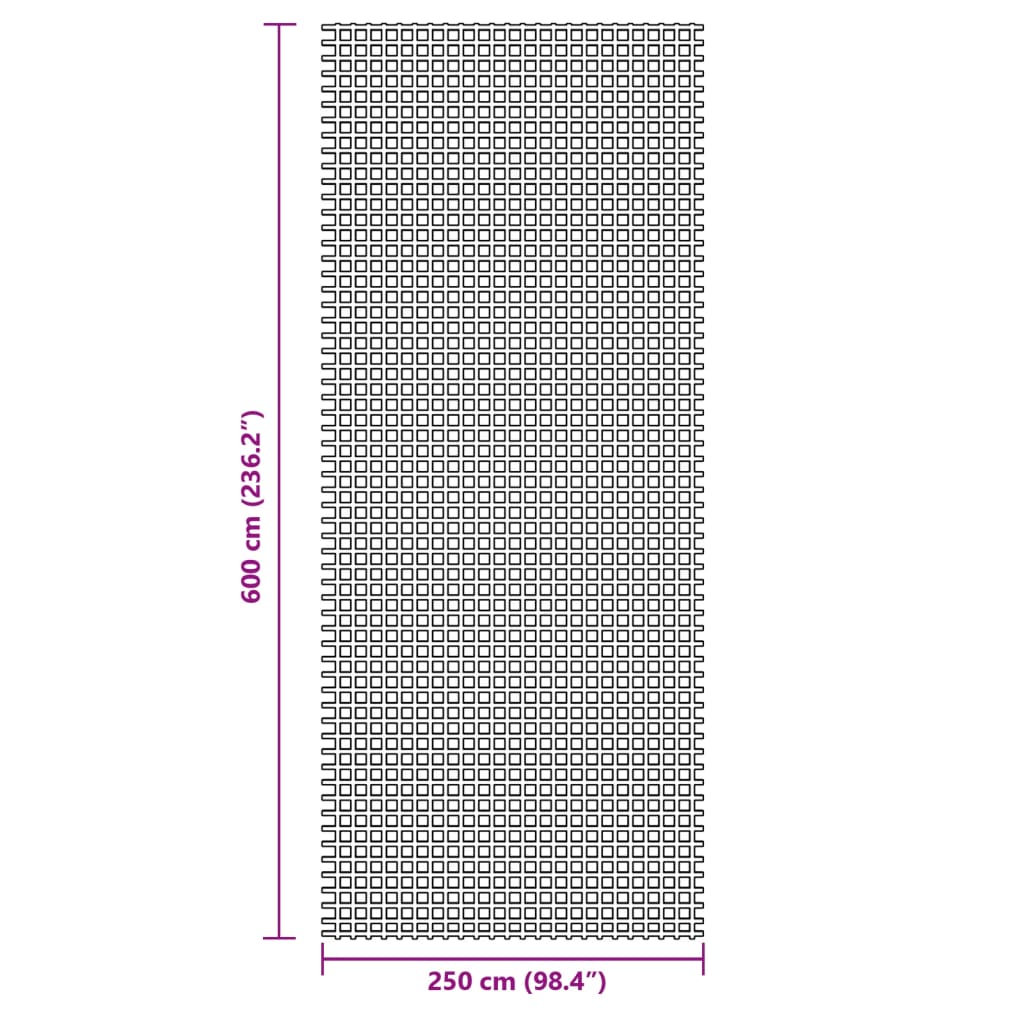 telgivaip, 6 x 2,5 m, sinine