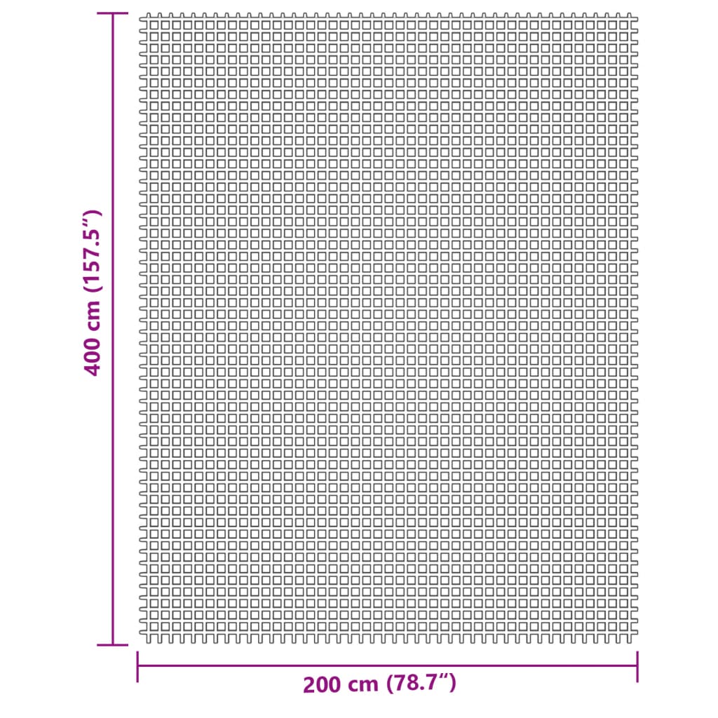 telgivaip, 4 x 2 m, helehall