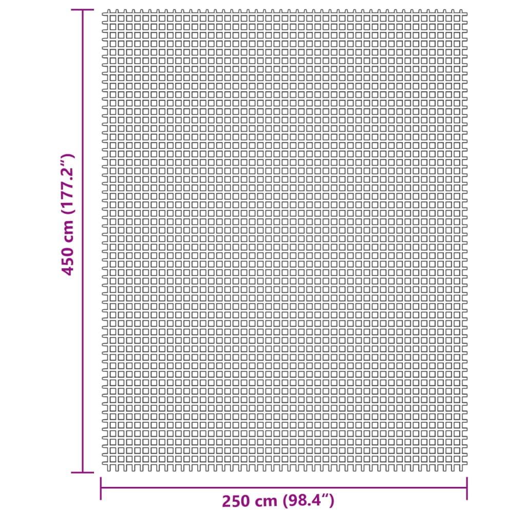 telgivaip, 4,5 x 2,5 m, helehall