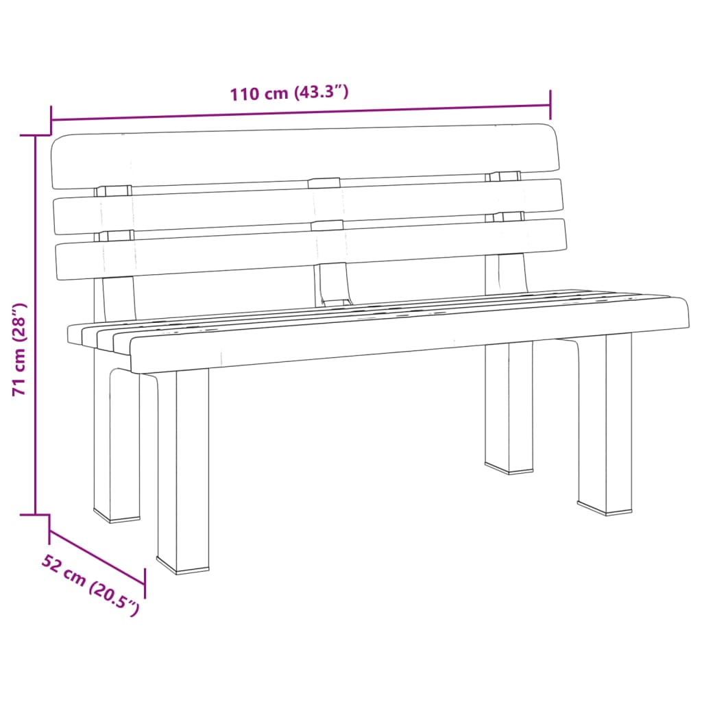 aiapink, antratsiithall, 110 x 52 x 71 cm, polüpropüleen