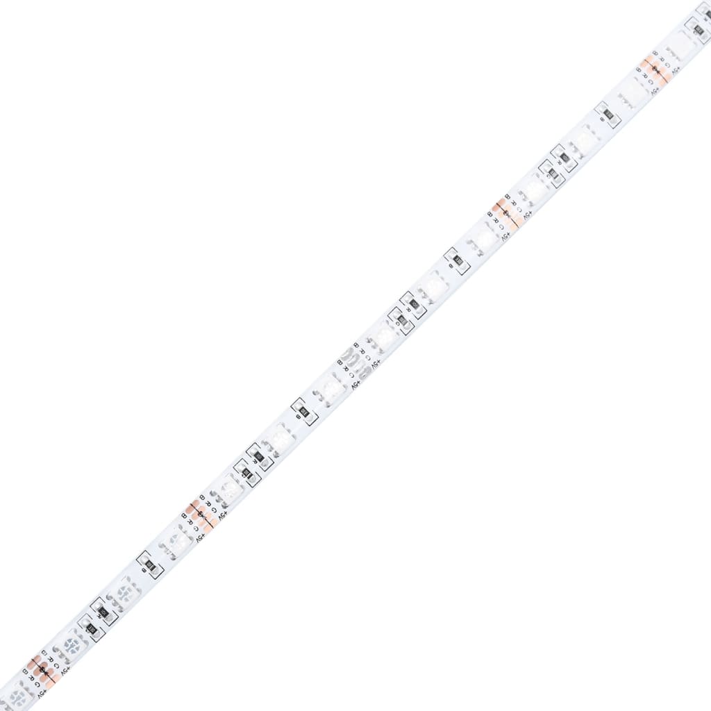 kohvilaud LED-tuledega, must, 50x50x41 cm