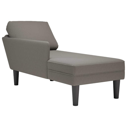 Chaise Lounge padja helehalli velvetist kangaga