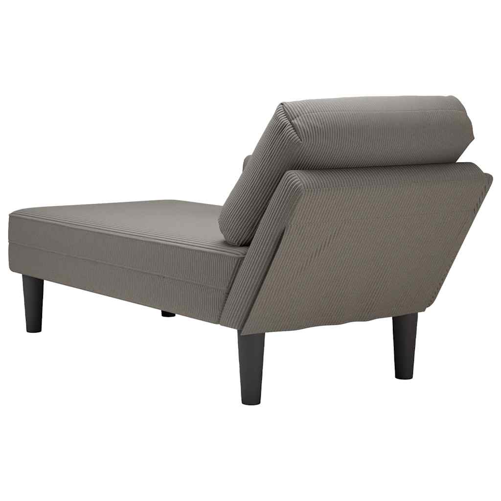 Chaise Lounge padja helehalli velvetist kangaga