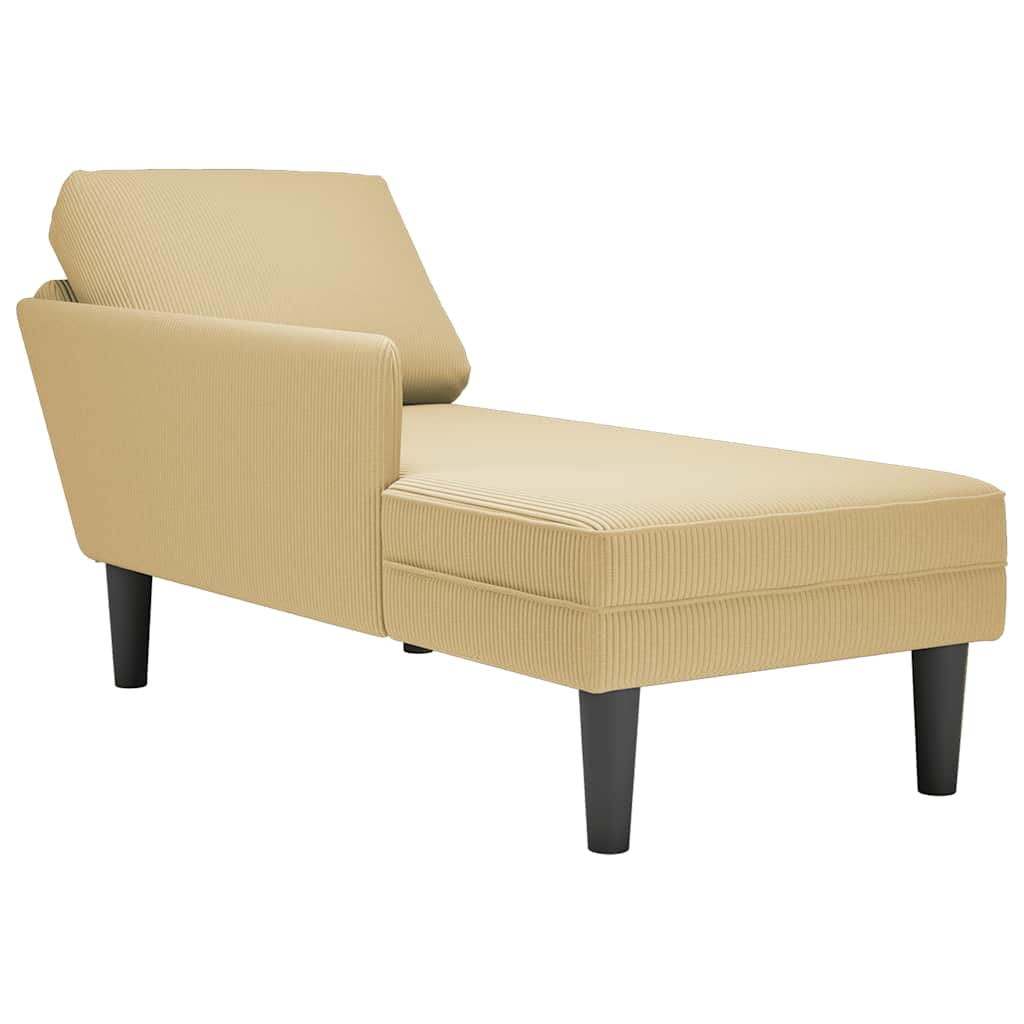 Chaise Lounge padjaga heleroheline hall velvetist kangas