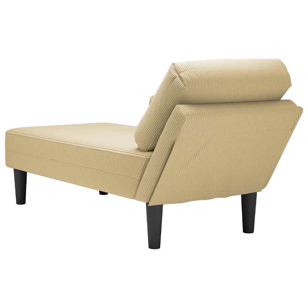 Chaise Lounge padjaga heleroheline hall velvetist kangas