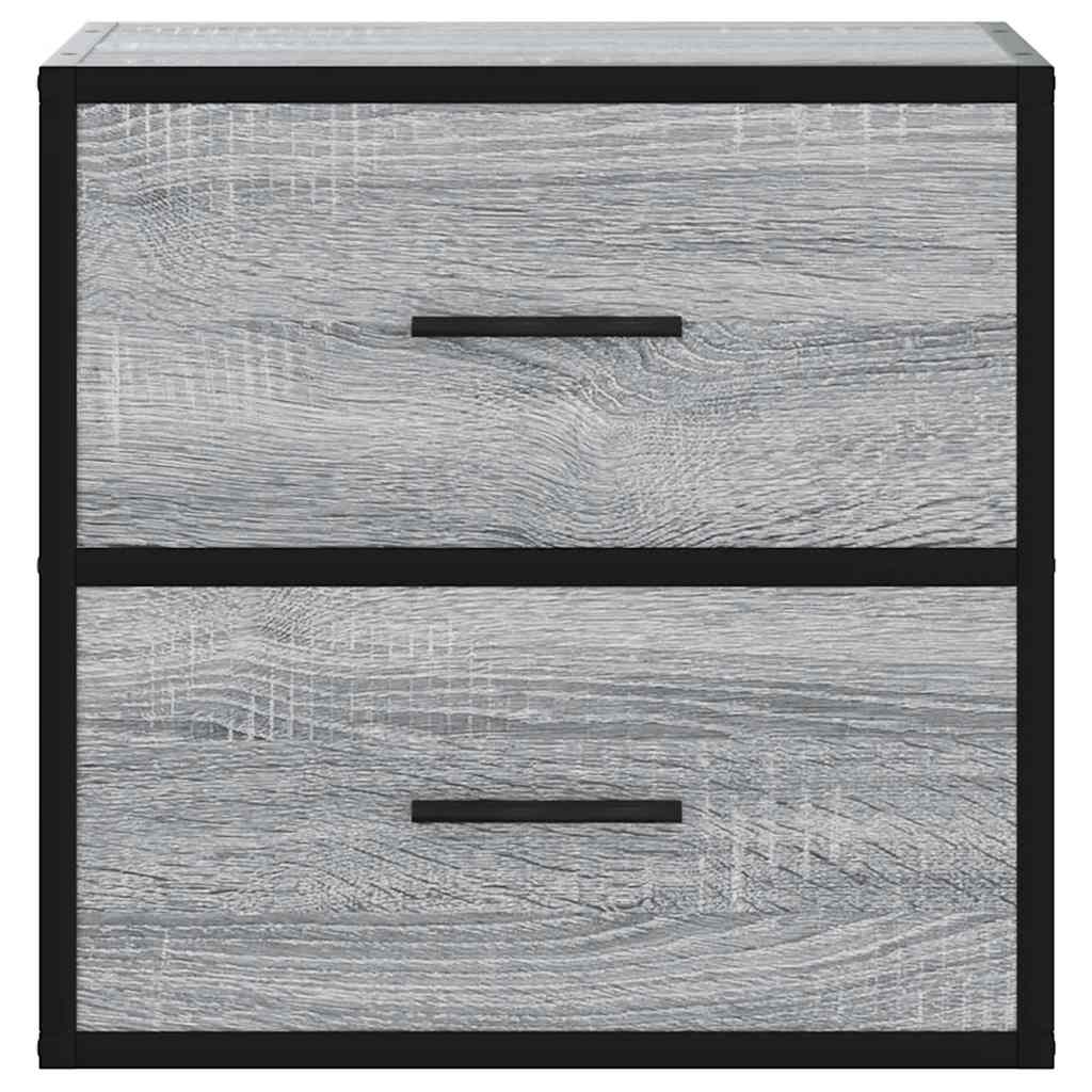 Прикроватная тумбочка настенная Grey Sonoma 40x31x39,5 см