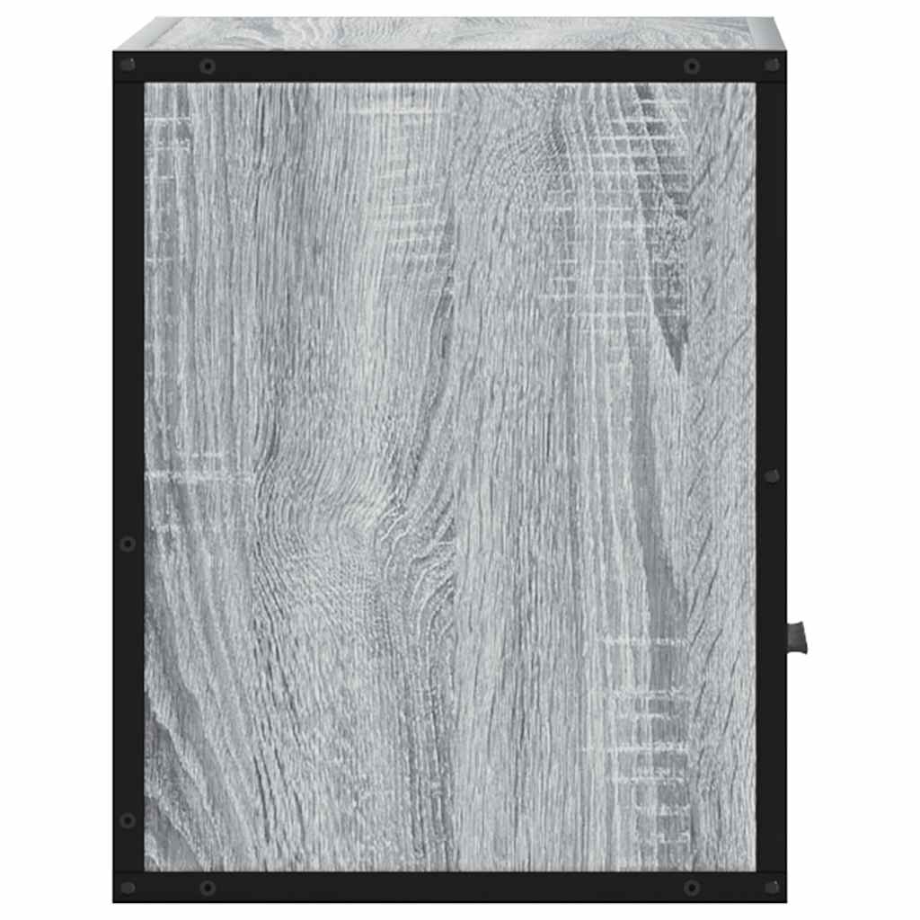 Прикроватная тумбочка настенная Grey Sonoma 40x31x39,5 см