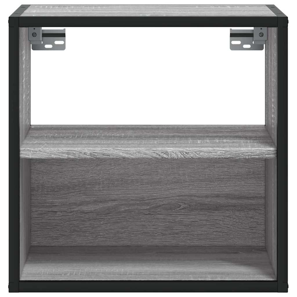 Прикроватная тумбочка настенная Grey Sonoma 40x31x39,5 см