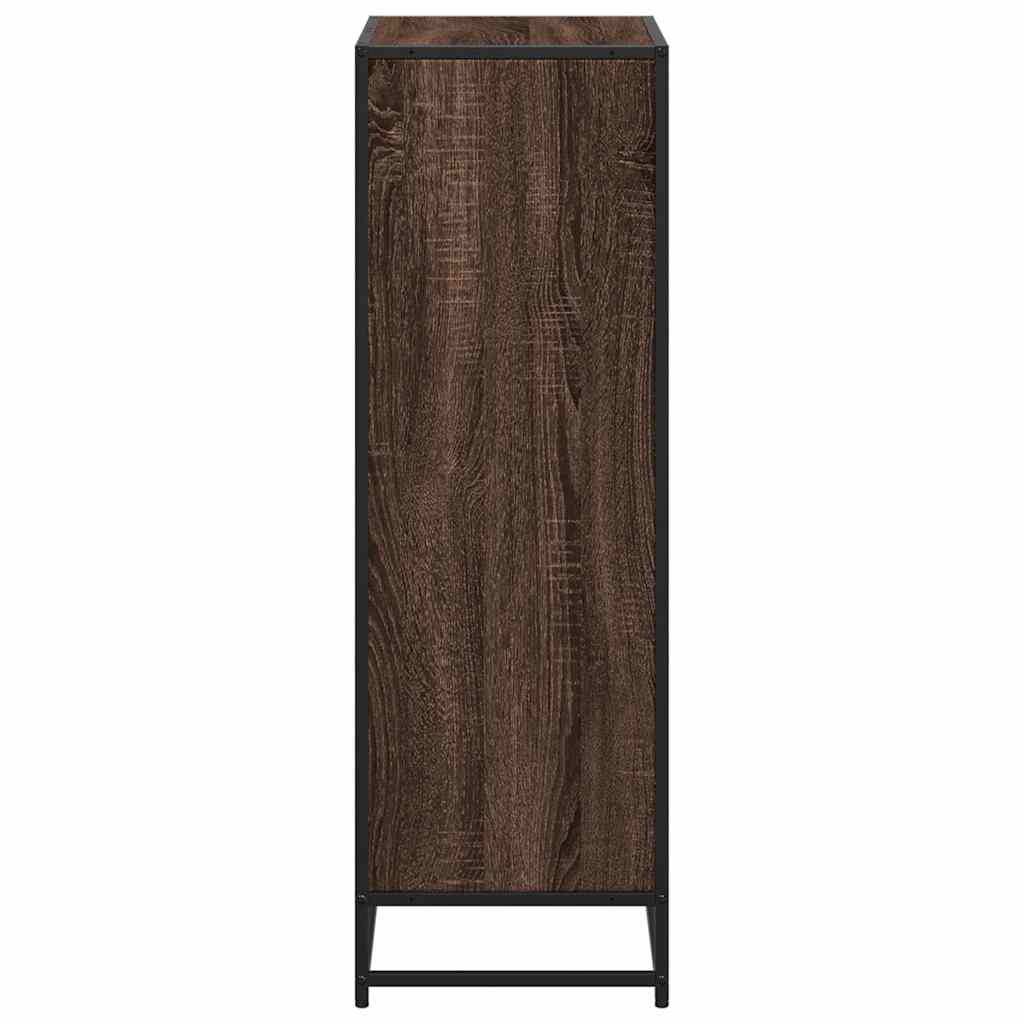 raamatukapp pruun tamm 60x35x107,5 cm Engineered Wood