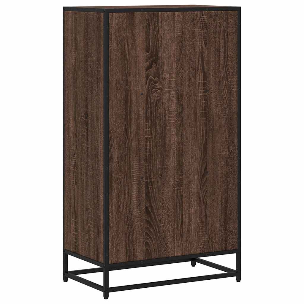 raamatukapp pruun tamm 60x35x107,5 cm Engineered Wood