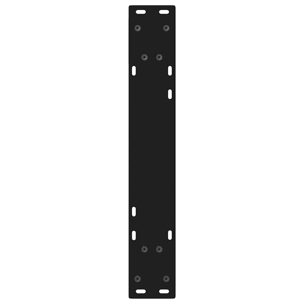 Söögilaua jalad 2 tk Must 50x(72-73,3) cm Teras