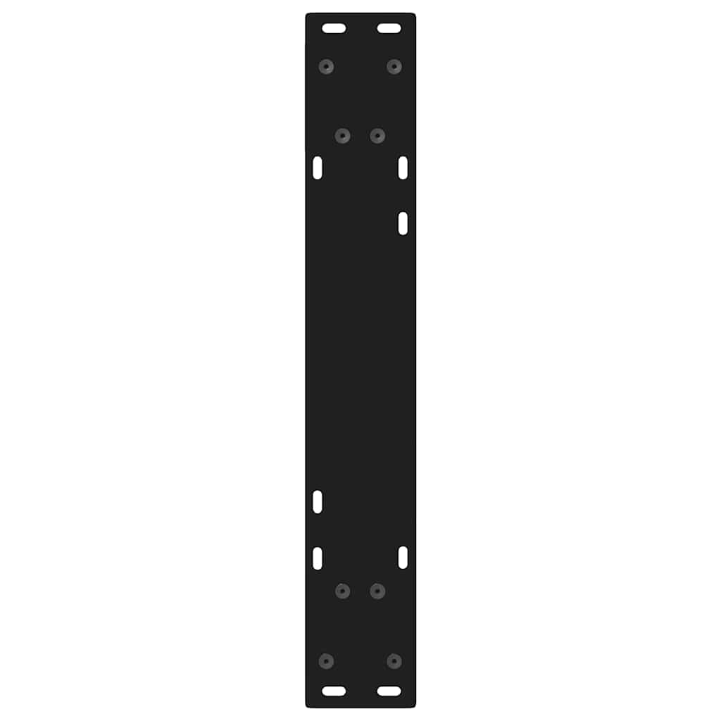 Söögilaua jalad 2 tk Must 60x(72-73,3) cm Teras