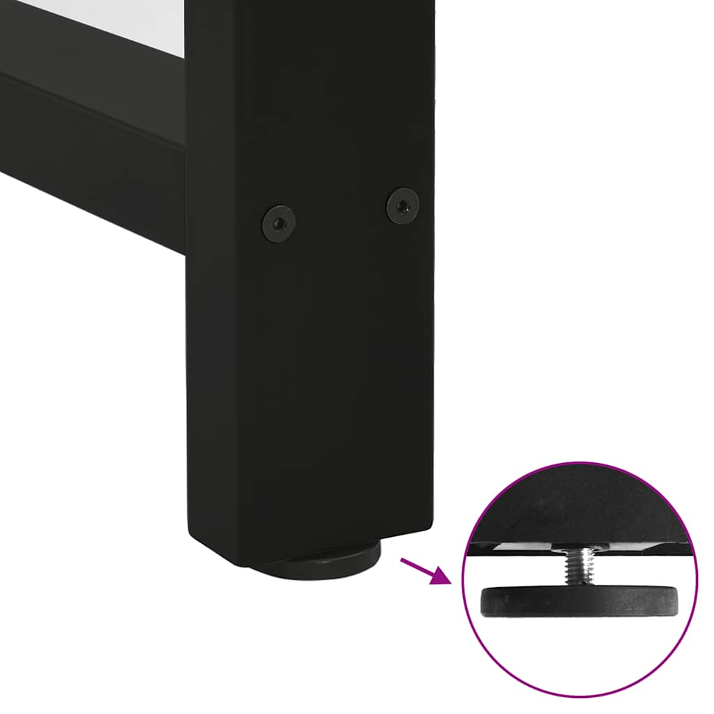 söögilaua jalad, must, 2 tk, 60x(72-73) cm, teras