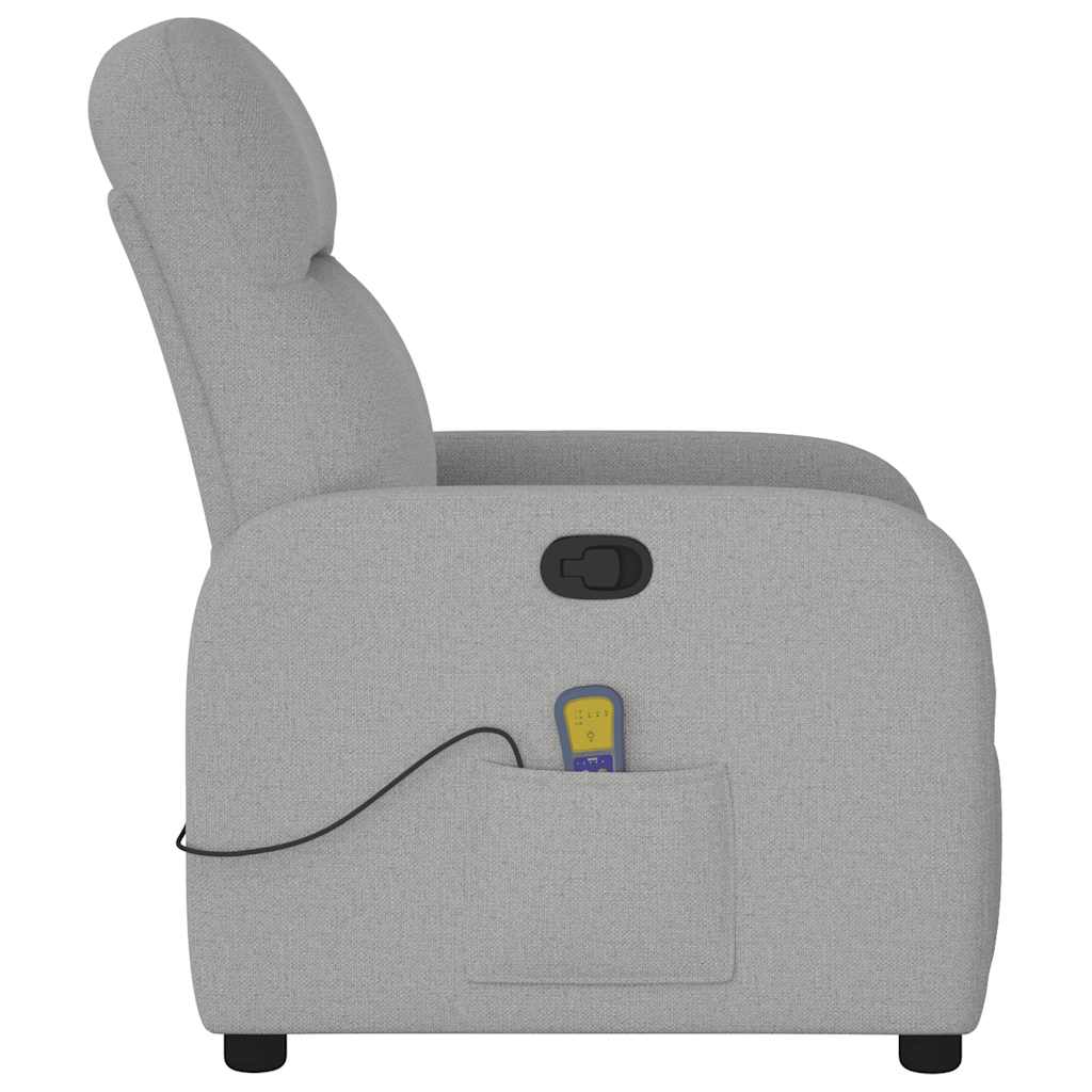 Massage Recliner Tool Cloud Grey Fabric