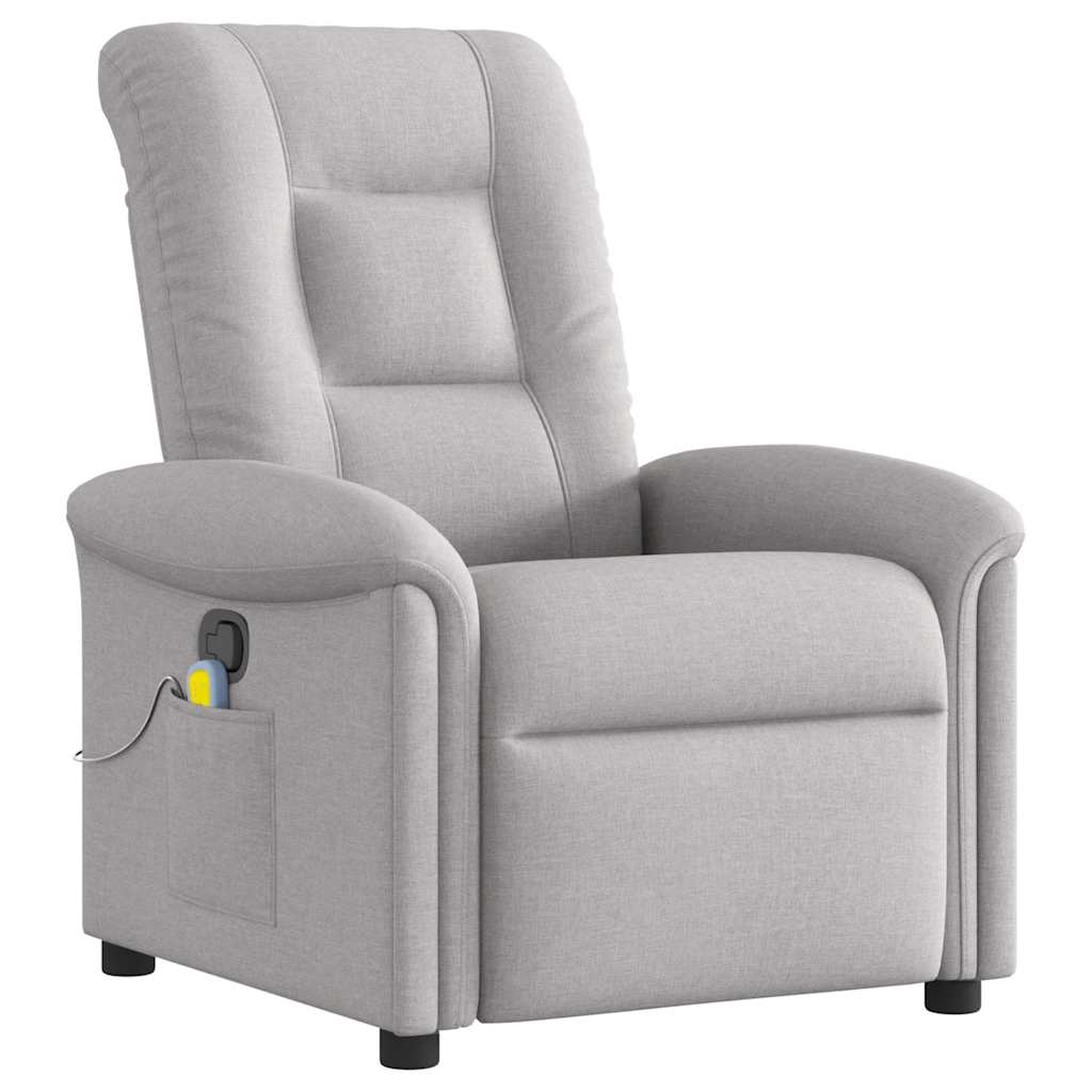 Massage Recliner Tool Cloud Grey Fabric