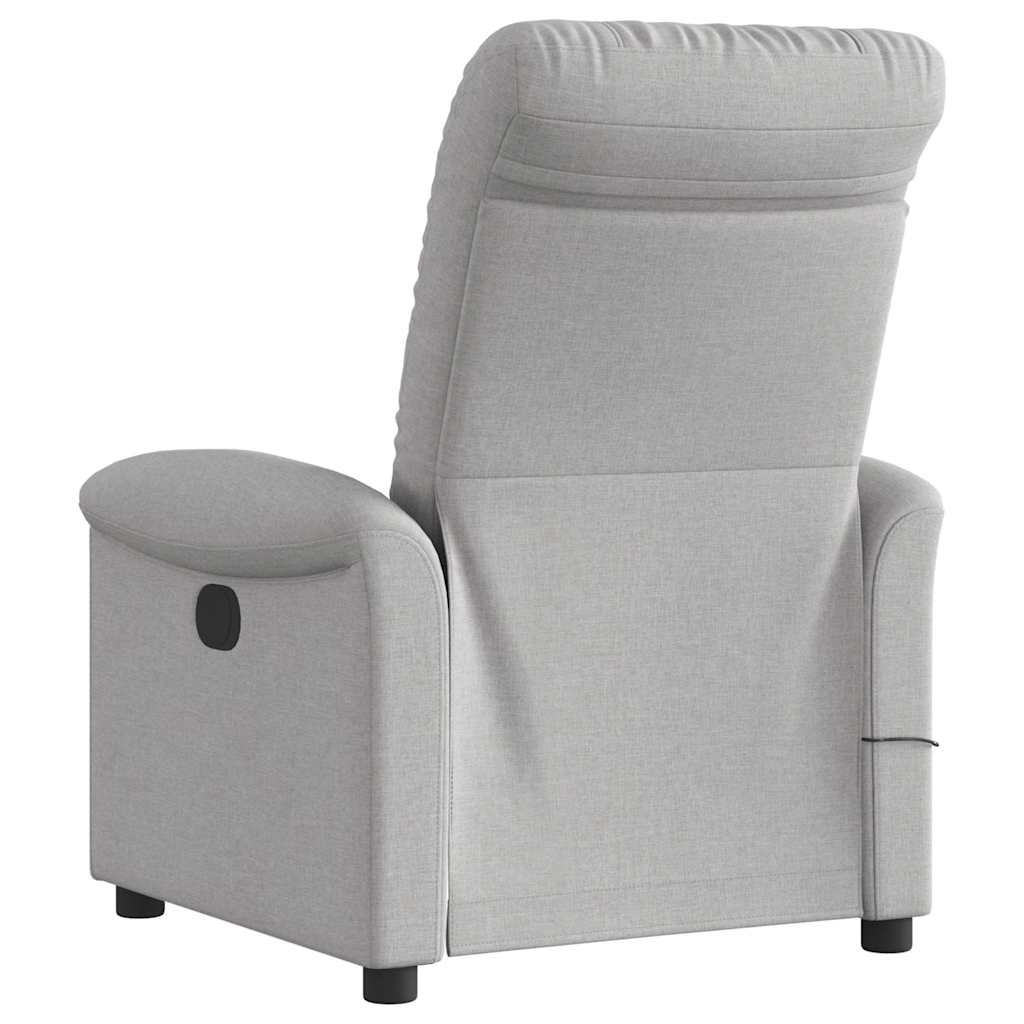 Massage Recliner Tool Cloud Grey Fabric