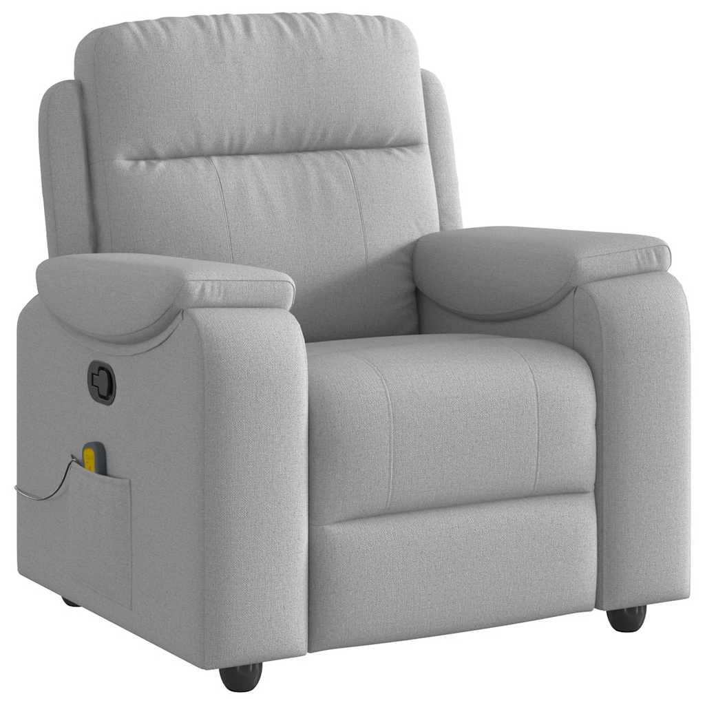 Massage Recliner Tool Cloud Grey Fabric