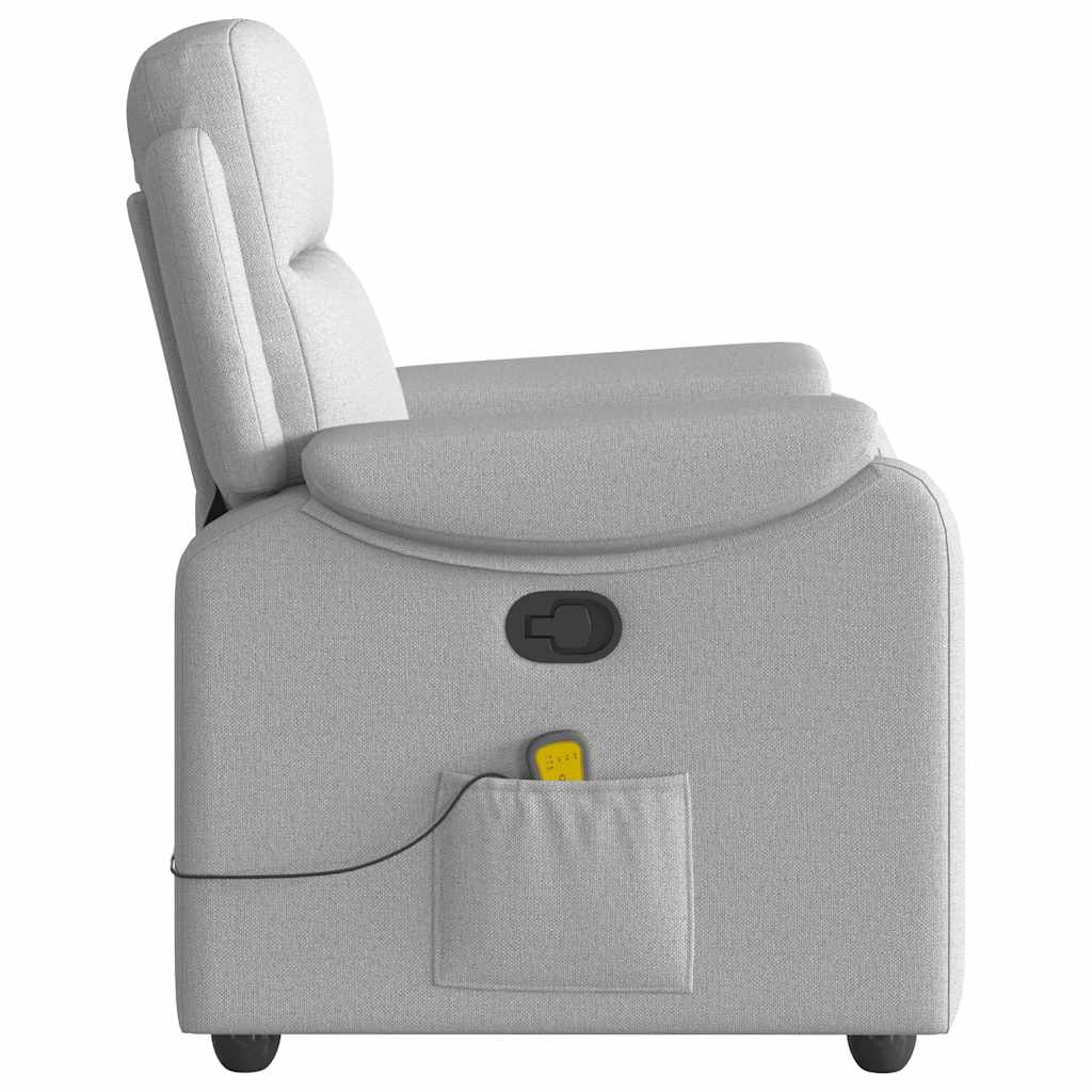 Massage Recliner Tool Cloud Grey Fabric