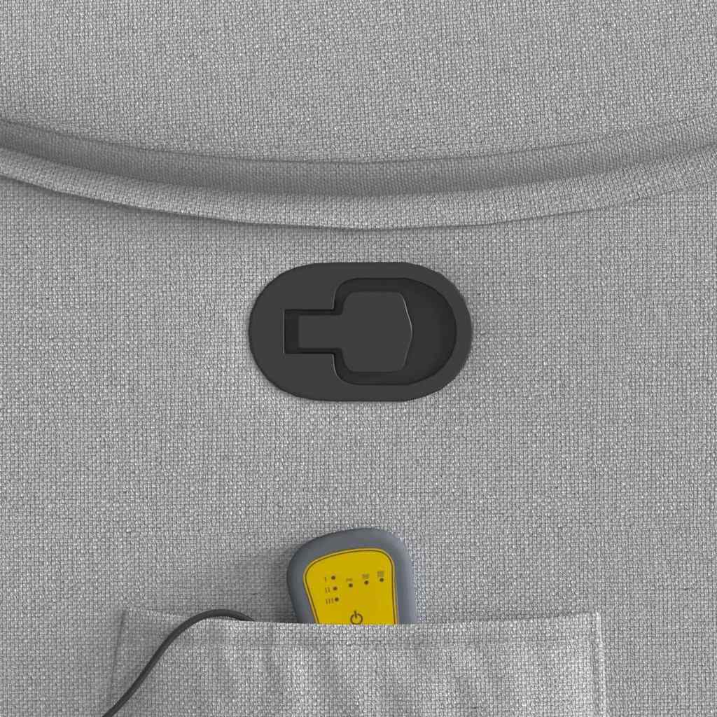 Massage Recliner Tool Cloud Grey Fabric