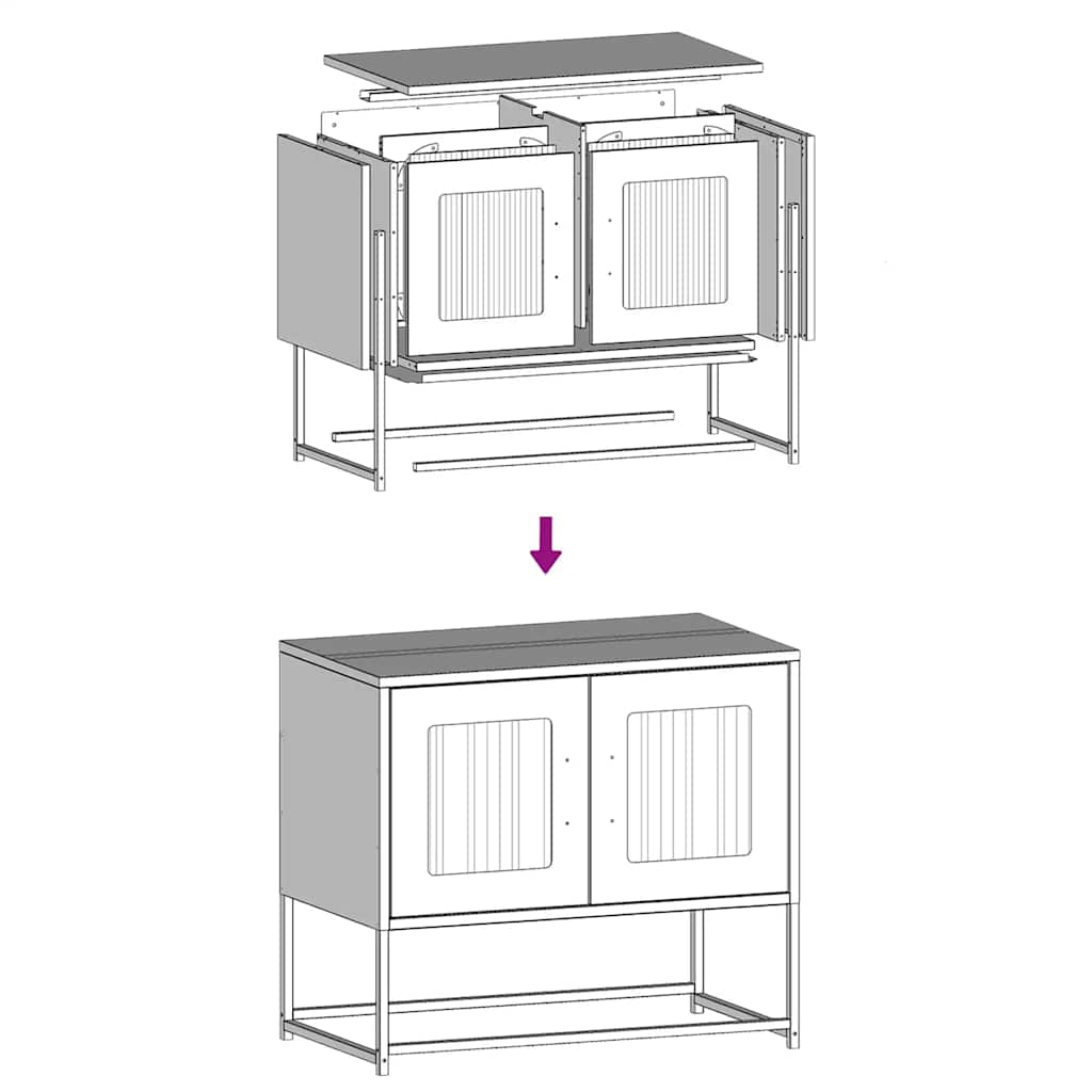 telerikapp sinepikollane 68x39x60,5 cm külmvaltsitud teras