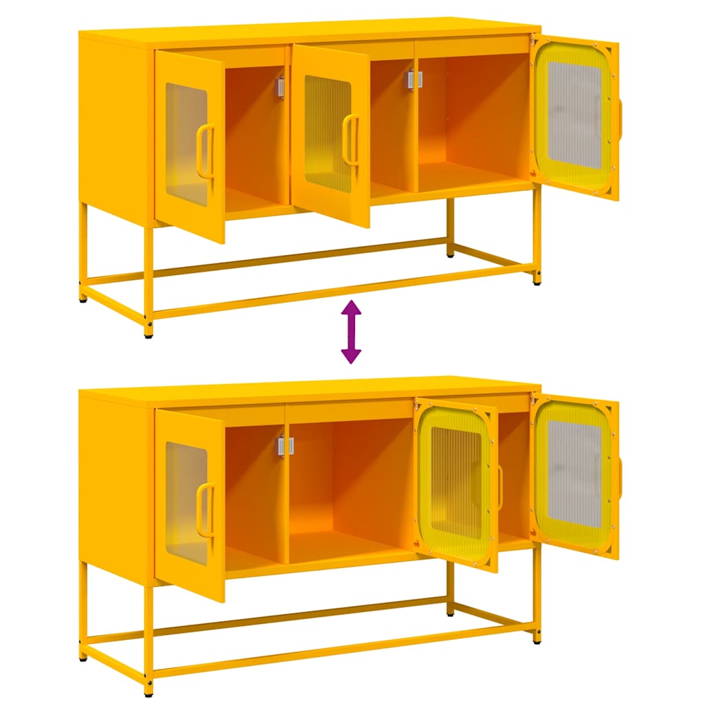 telerikapp sinepikollane 100,5x39x60,5 cm külmvaltsitud teras