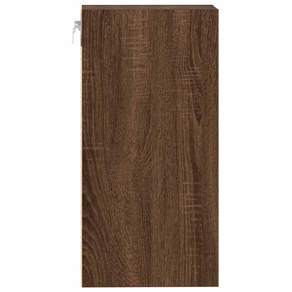 Rippkapp Pruun tamm 30x29,5x60 cm Engineered Wood