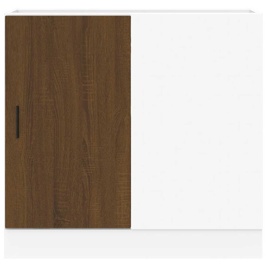 Valamu aluskapp Brown Oak Engineered Wood