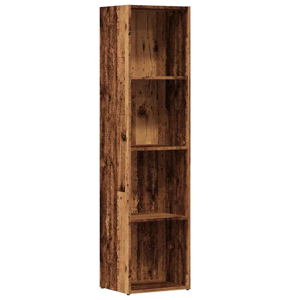 Книжный шкаф Old Wood 36x30x143 см Инженерное дерево