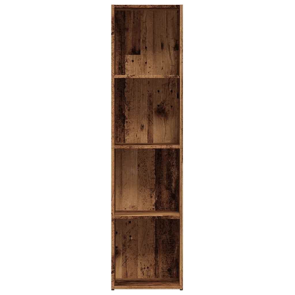 Книжный шкаф Old Wood 36x30x143 см Инженерное дерево