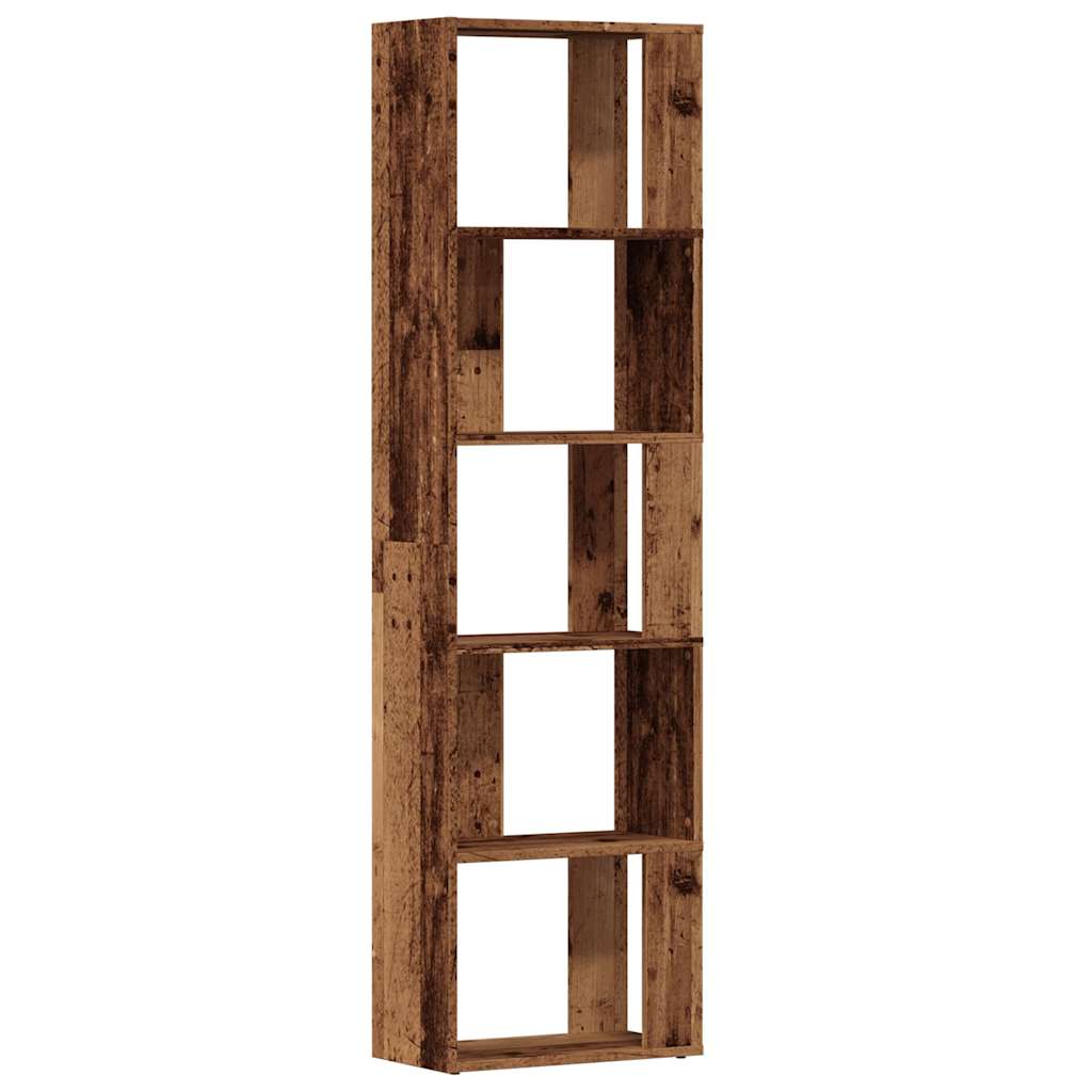 Книжный шкаф Old Wood 45x24x159 см Инженерное дерево