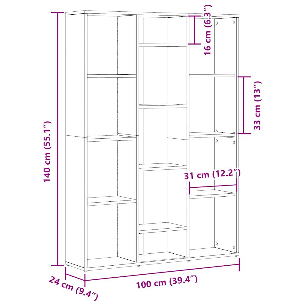 ruumijagaja/raamatukapp vana puit 100x24x140 cm tehniline puit