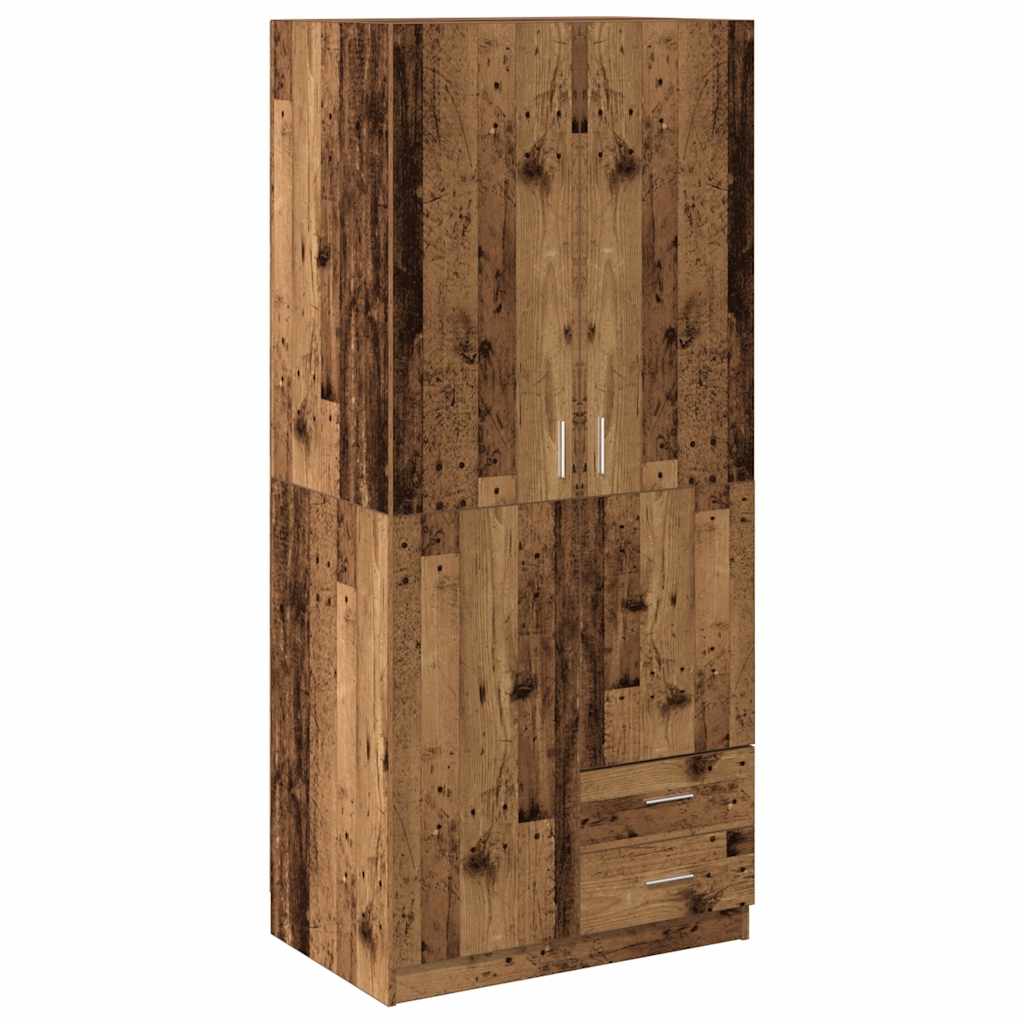 Riidekapp Old Wood 80x52x180 cm Engineered Wood